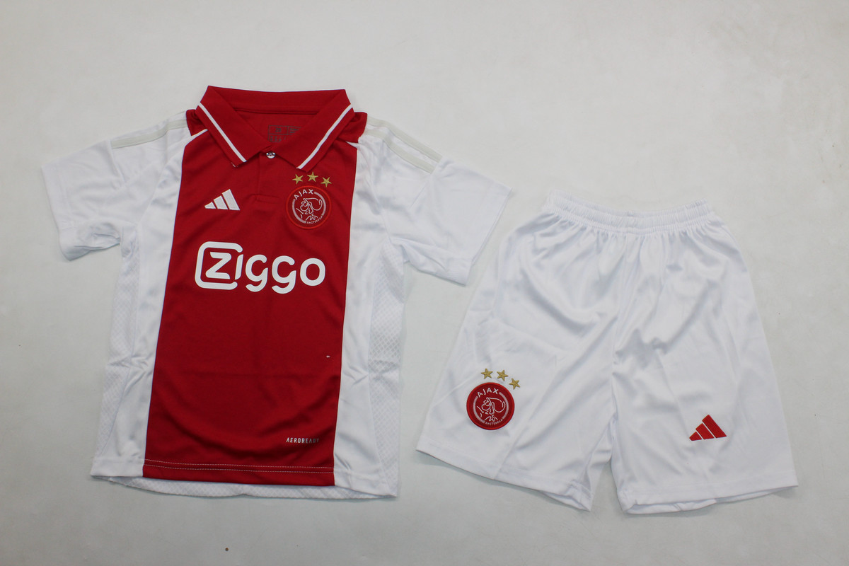 Kids-Ajax 24/25 Home Soccer Jersey